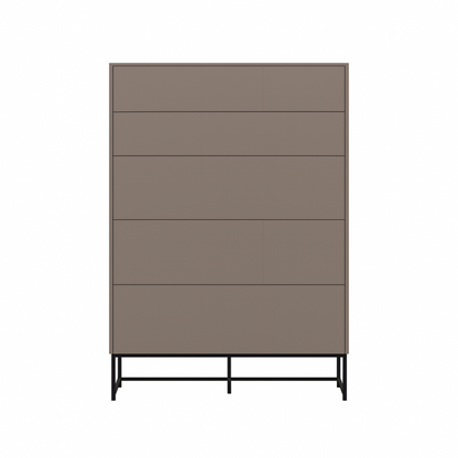 Orme Klee Tallboy – 5 Drawers (Metal Base)