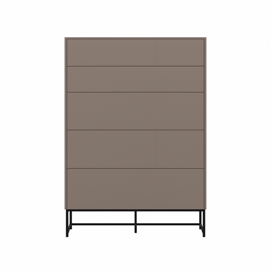 Orme Klee Tallboy – 5 Drawers (Metal Base)