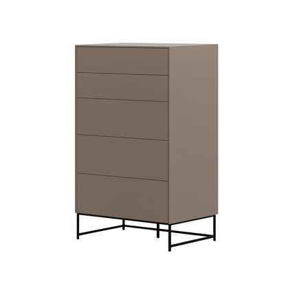 Orme Klee Tallboy – 5 Drawers (Metal Base)