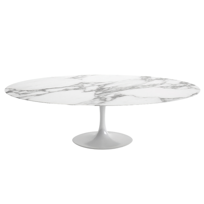 Modern Ceramic Oval Tulip Coffee Table - Dekton, Laminam Top