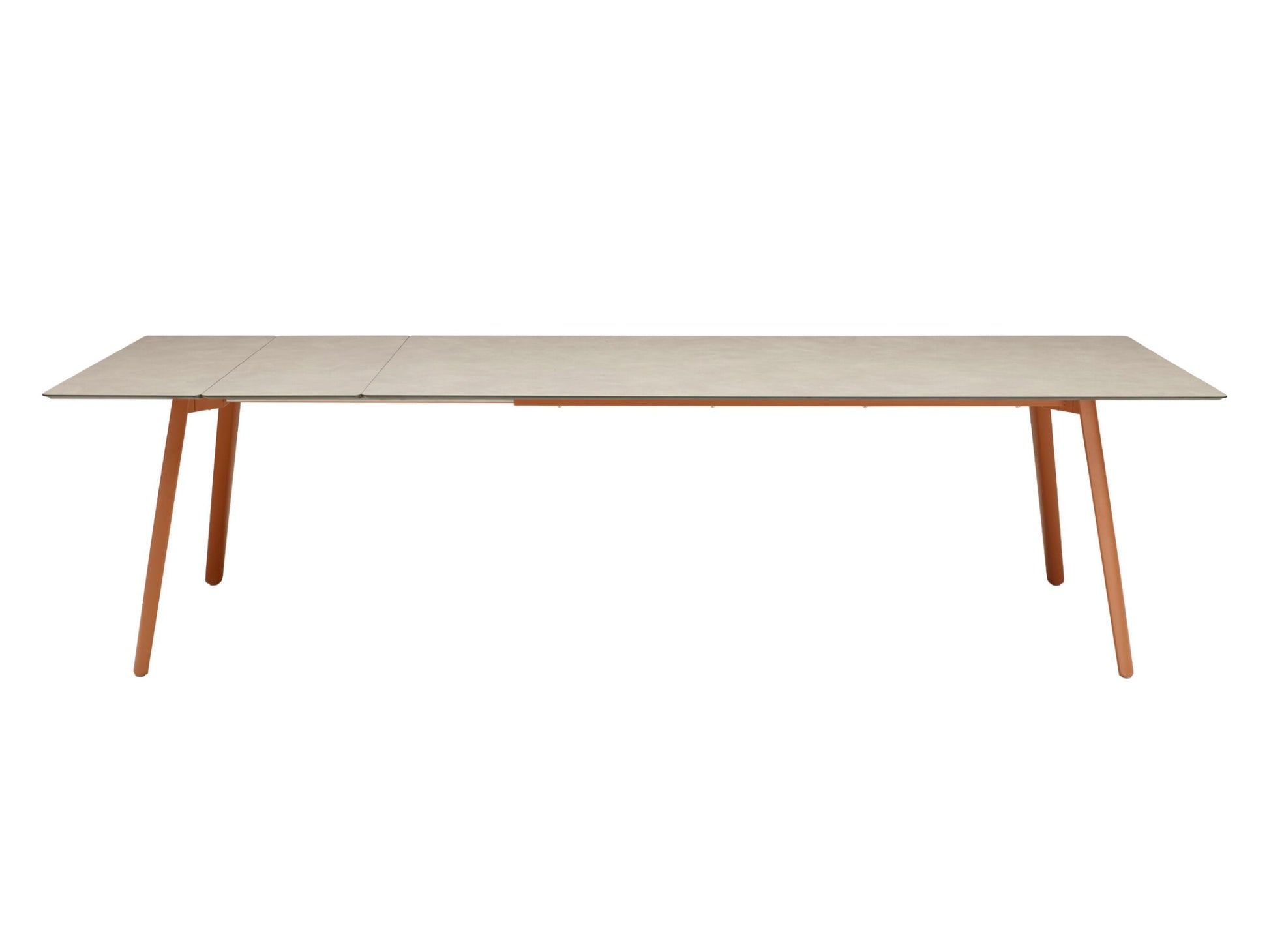 SCAB Squid extendable dining table fully extended with integrated extension leaves, offering flexible seating for large family dining rooms, restaurants and hospitality spaces.