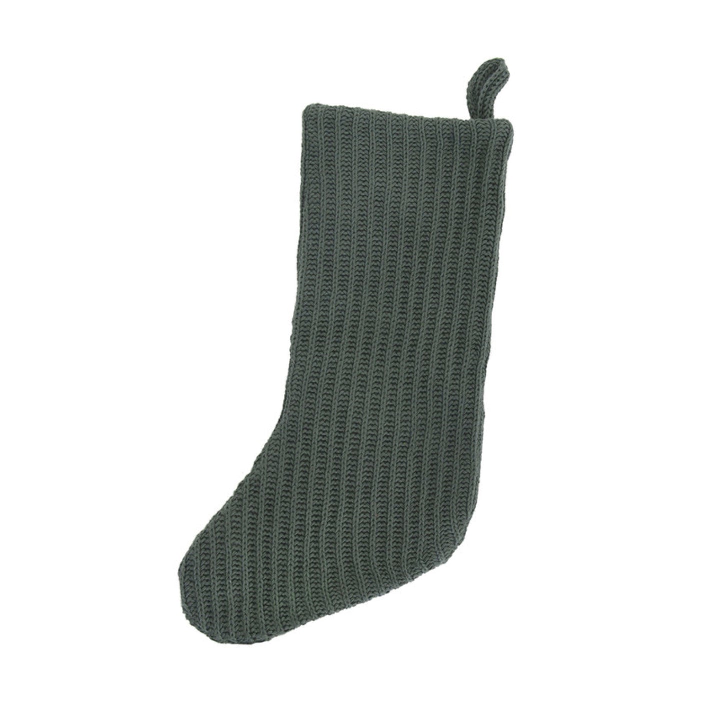 Knitted Orford Thistle Green Stocking