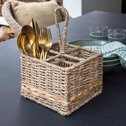 Natural Bayford Woven Cutlery Caddy