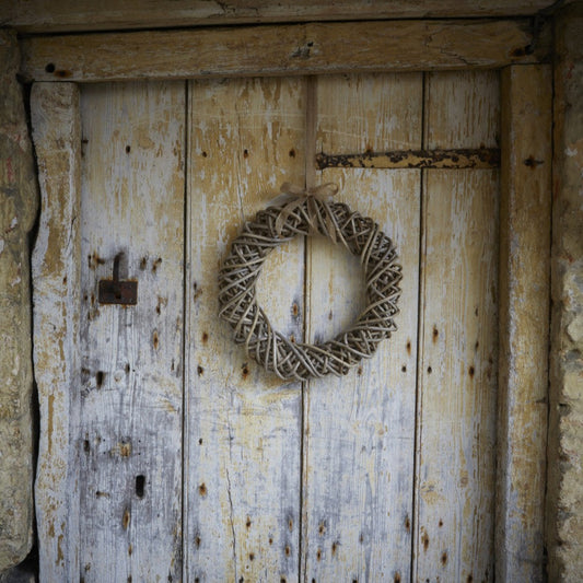 Door Hanging Rattan Wreath - 40cm