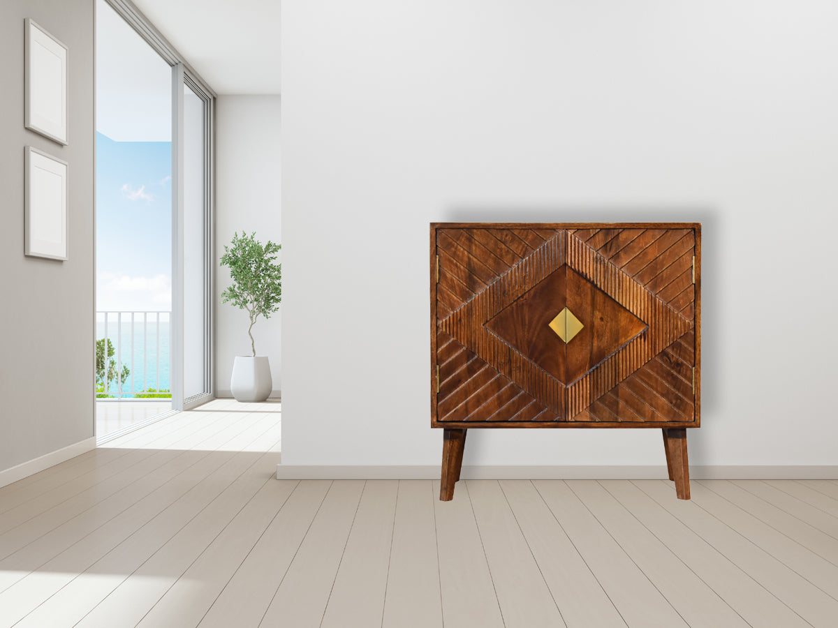 Alma Solid Wood Cabinet