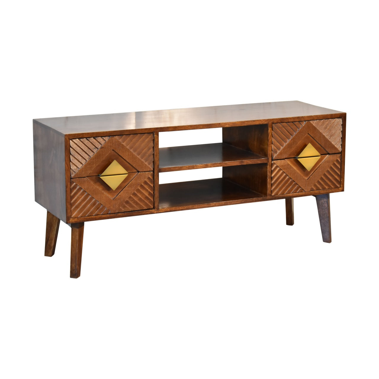 Alma Solid Wood Media Unit