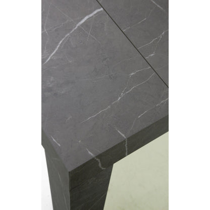 Altacom Combi extendable table detail with grey marble effect ceramic top and sharp edge finish