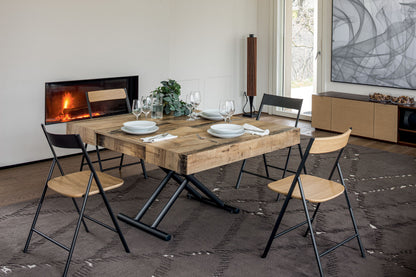 Altacom extendable table fully open seating six people in modern interior