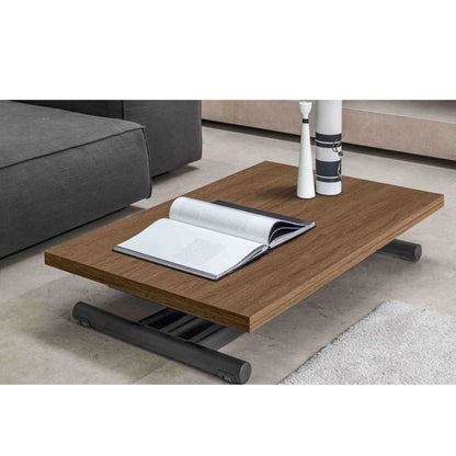 Altacom Fenice convertible coffee table in lowest position used as modern living room coffee table