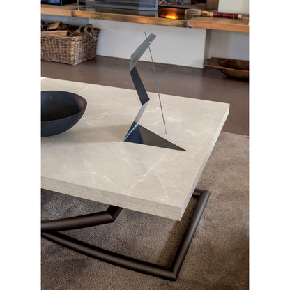 Altacom Sakura table close up of ceramic top and edge detail showing premium surface