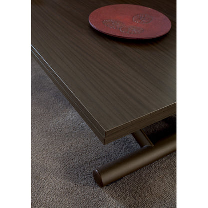 Altacom Universe table close up of wood top and edge detail showing premium finish and craftsmanship