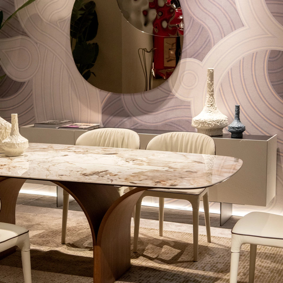 Arco Dining Table – Curved Wooden Legs | Elegant Italian Design – My ...