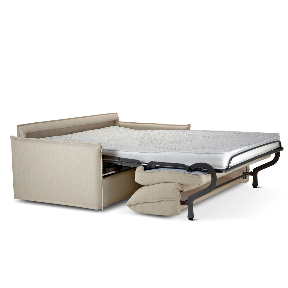 Atena 2-Seater Leather Sofa Bed by Domingo Salotti