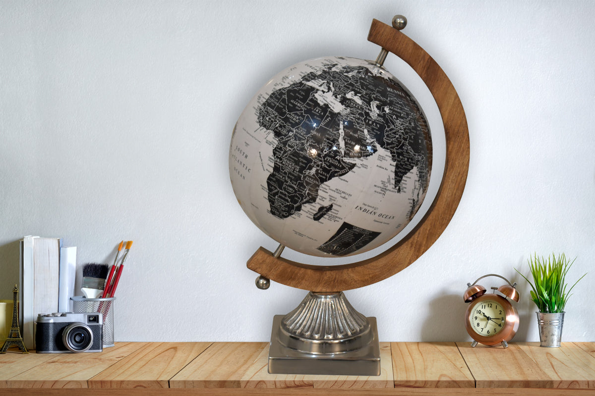 Artisan Black and White Globe