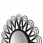 Artisan Black Coated Wired Flower Mirror