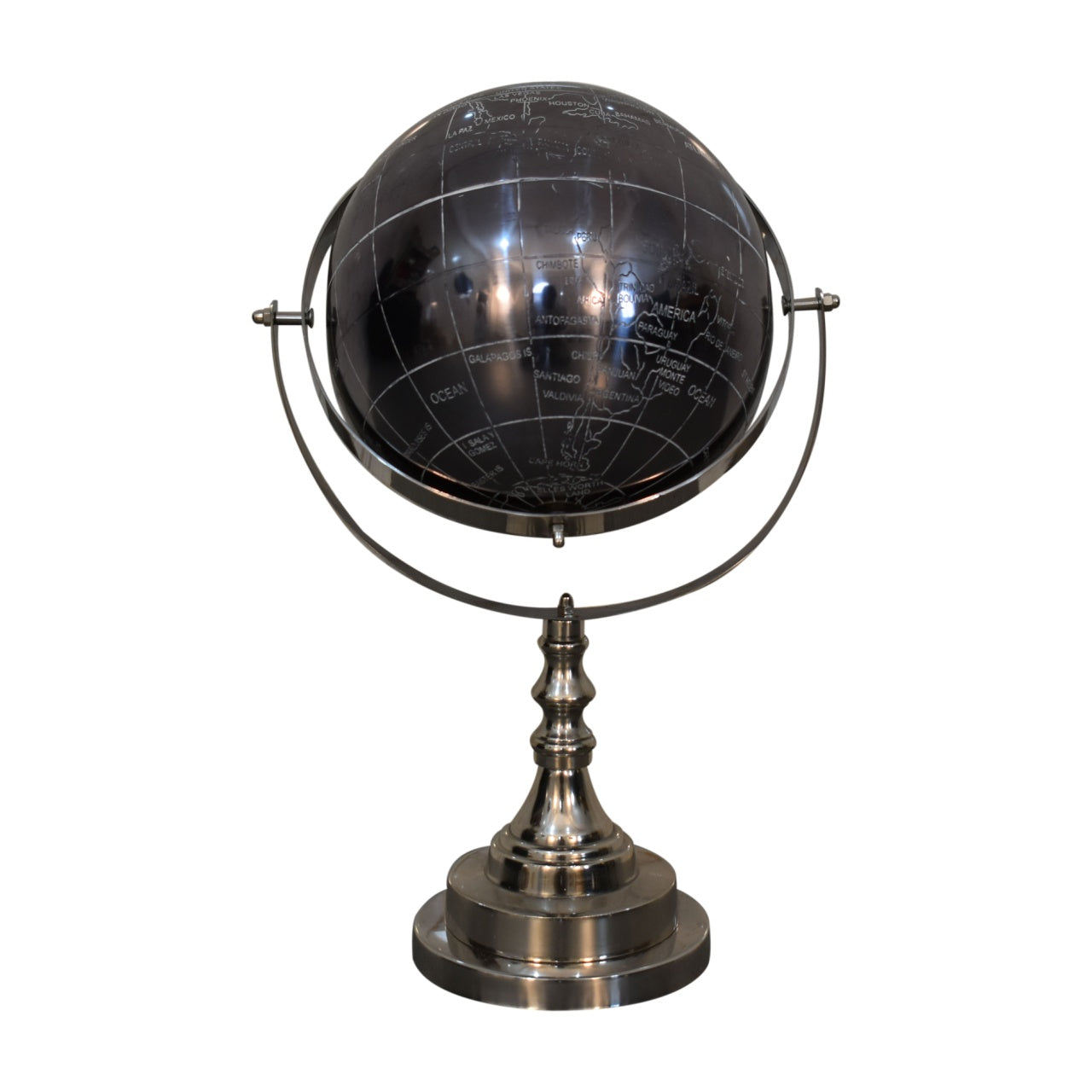 Artisan Black Globe with Chrome Frame