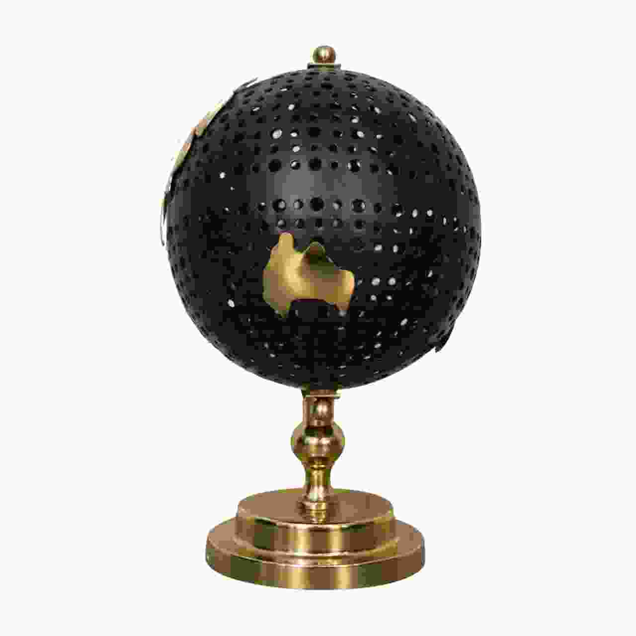 Artisan Black Globe with Gold Frame