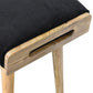 Aritsan Black Velvet Tray Style Footstool