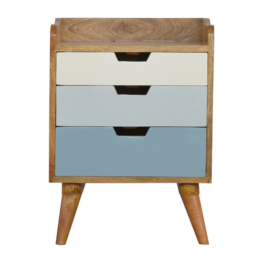 Blue and White Gradient Bedside by Artisan Furniture