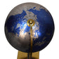 Artisan Blue Globe with Mixed Chrome & Brass Frame