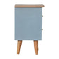 Blue Hand Painted Solid Wood Bedside