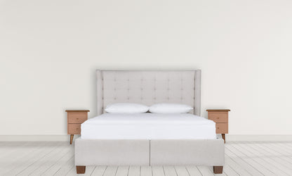 Blush Pink Hand Painted Solid Wood Bedside