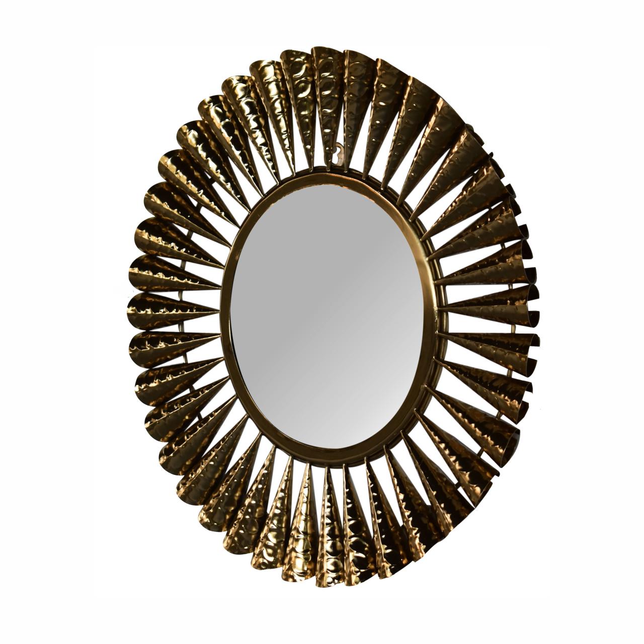 Artisan Brass Coned Mirror