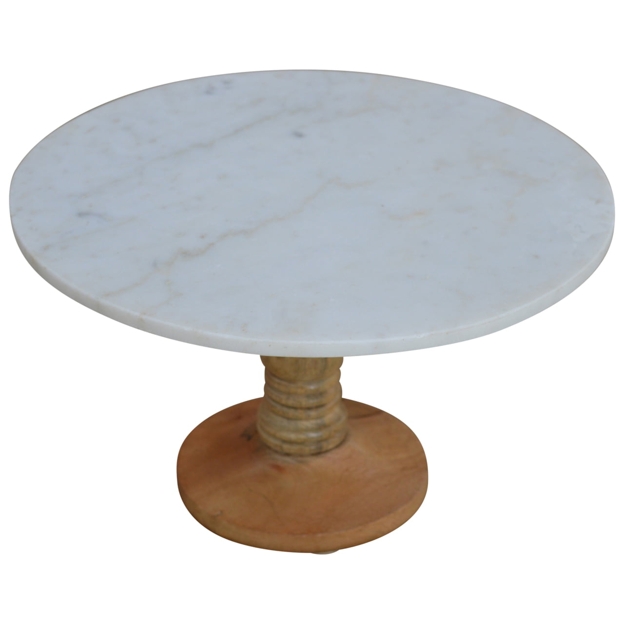 Cake Stand with Marble Top by Artisan Furniture