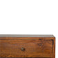 Carved Chestnut Solid Wood Sideboard