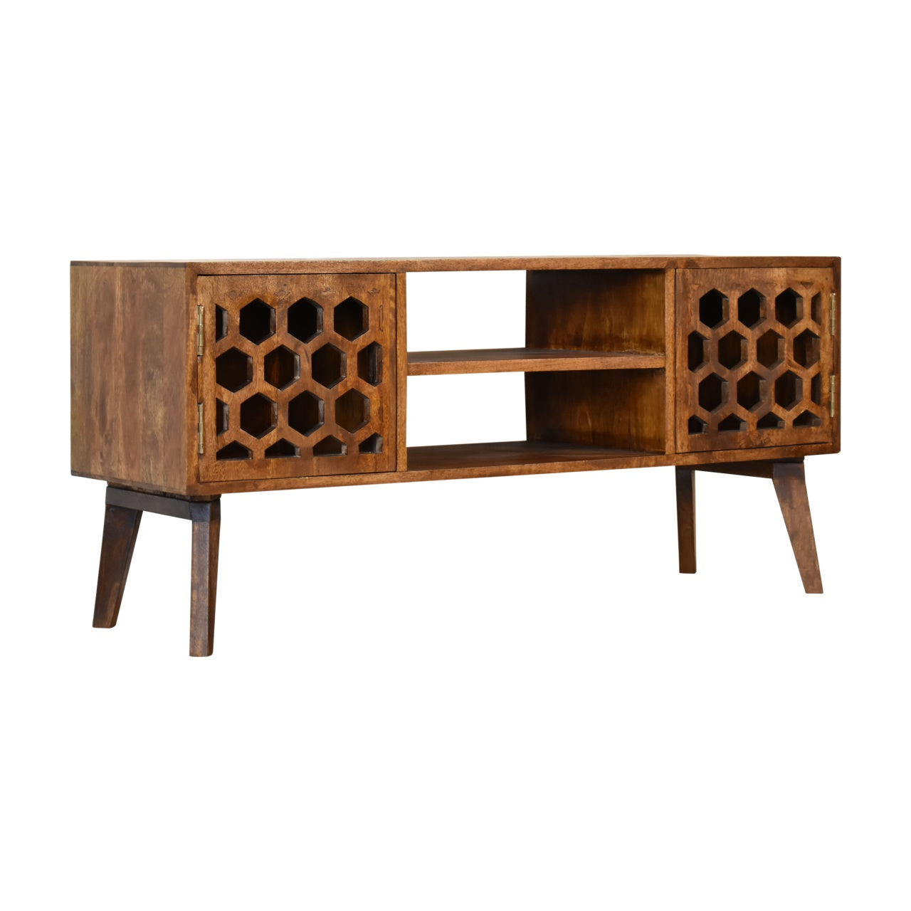 Chestnut Comb Wooden Media Unit