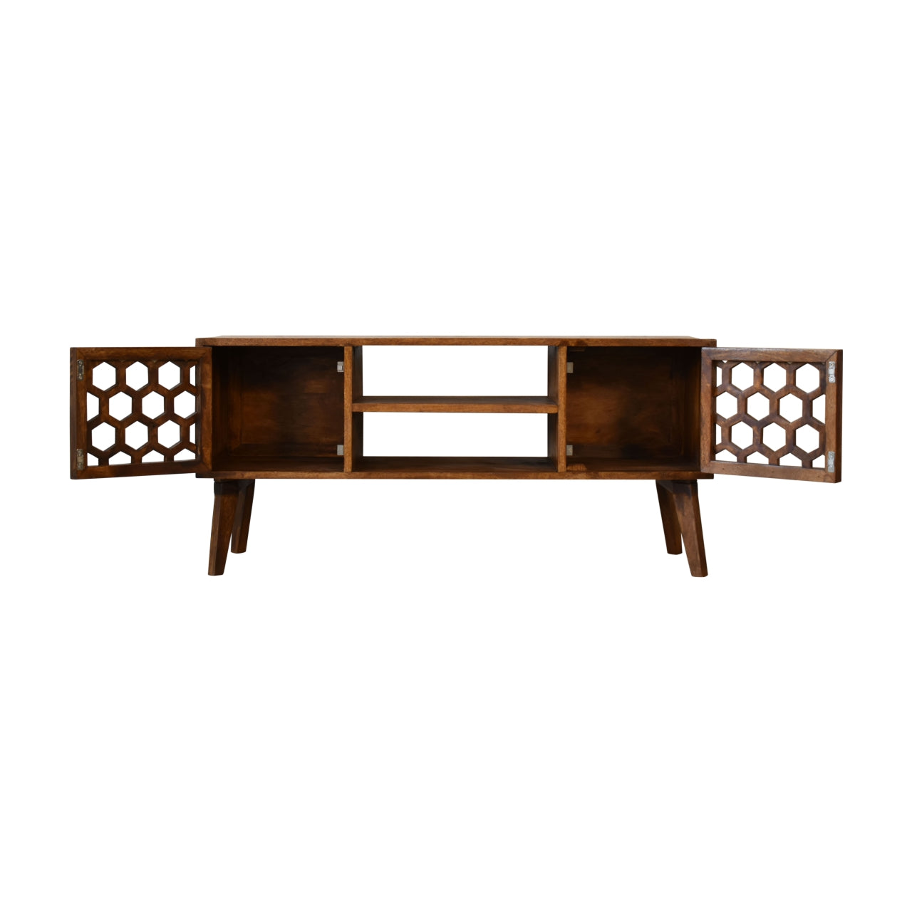 Chestnut Comb Wooden Media Unit