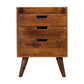 Artisan Chestnut Gallery Back Wooden Bedside