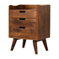 Artisan Chestnut Gallery Back Wooden Bedside