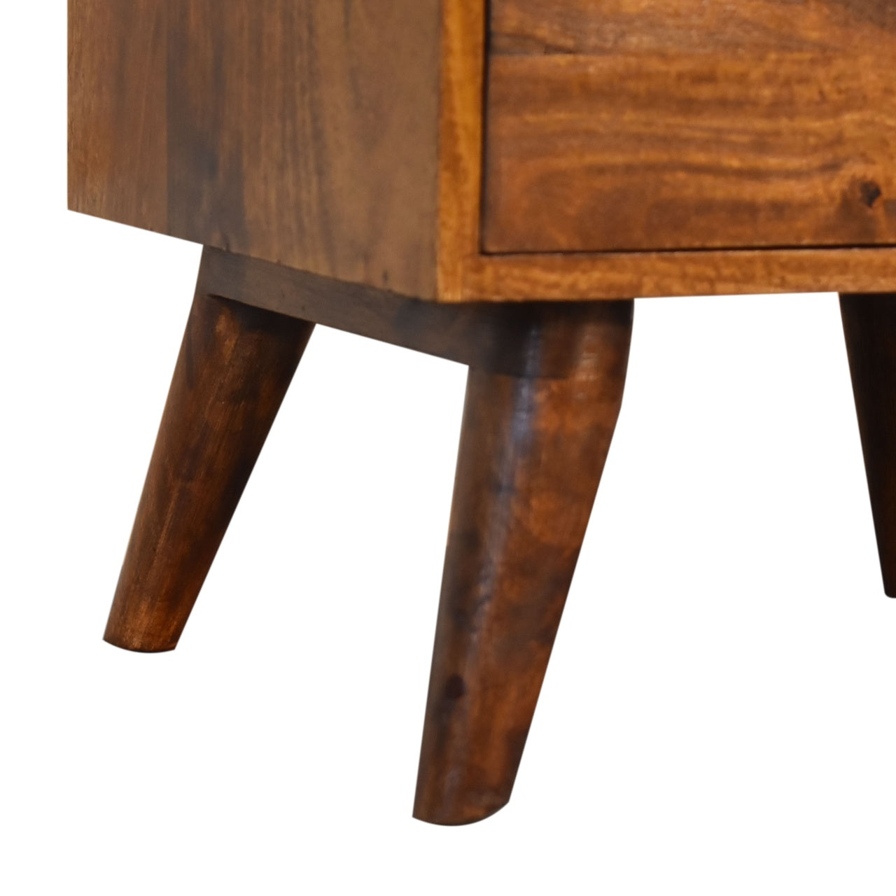 Artisan Chestnut Gallery Back Wooden Bedside