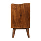 Artisan Chestnut Gallery Back Wooden Bedside