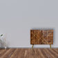 Chestnut Gold Inlay Abstract Wooden Sideboard