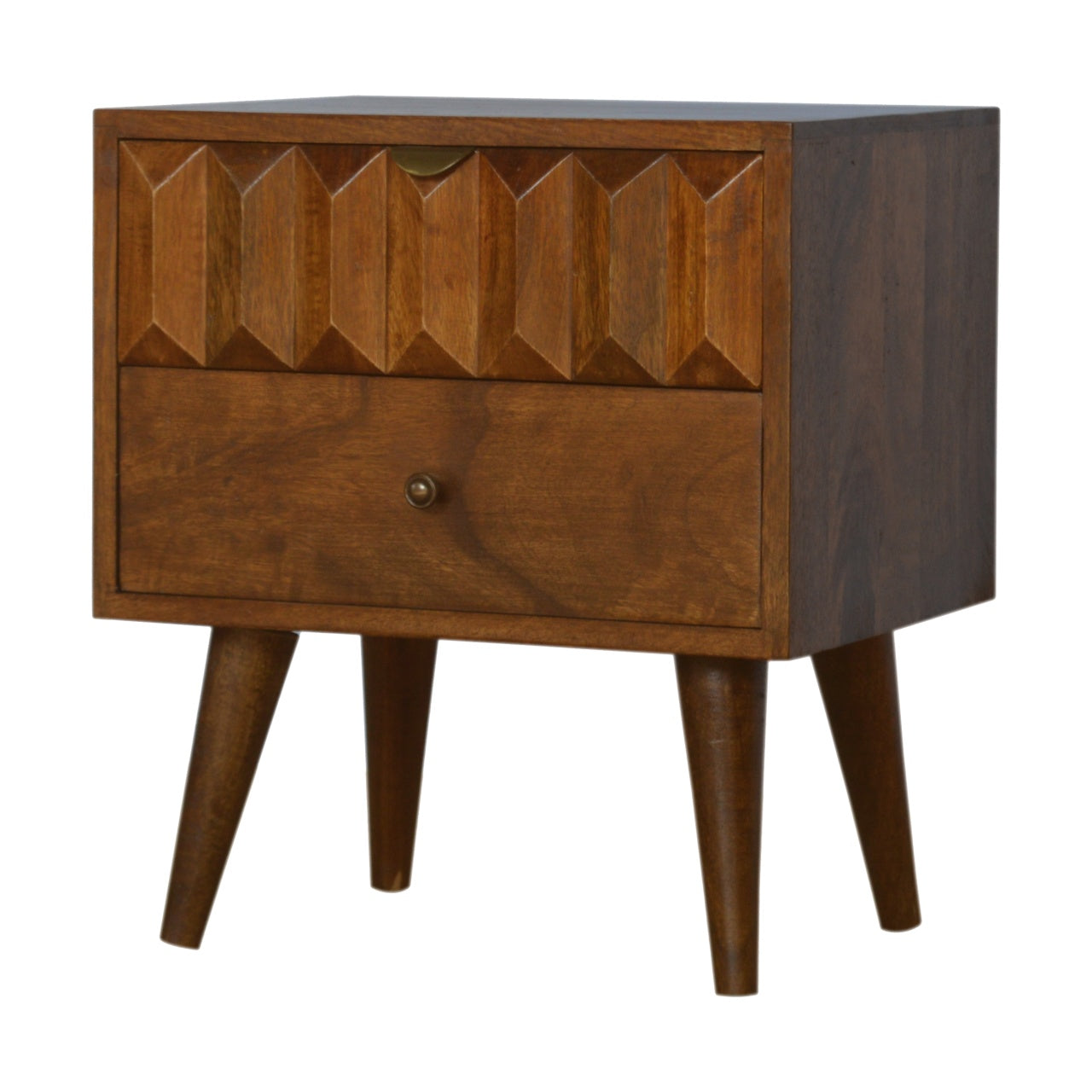 Chestnut Prism Bedside by Artisan Furniture