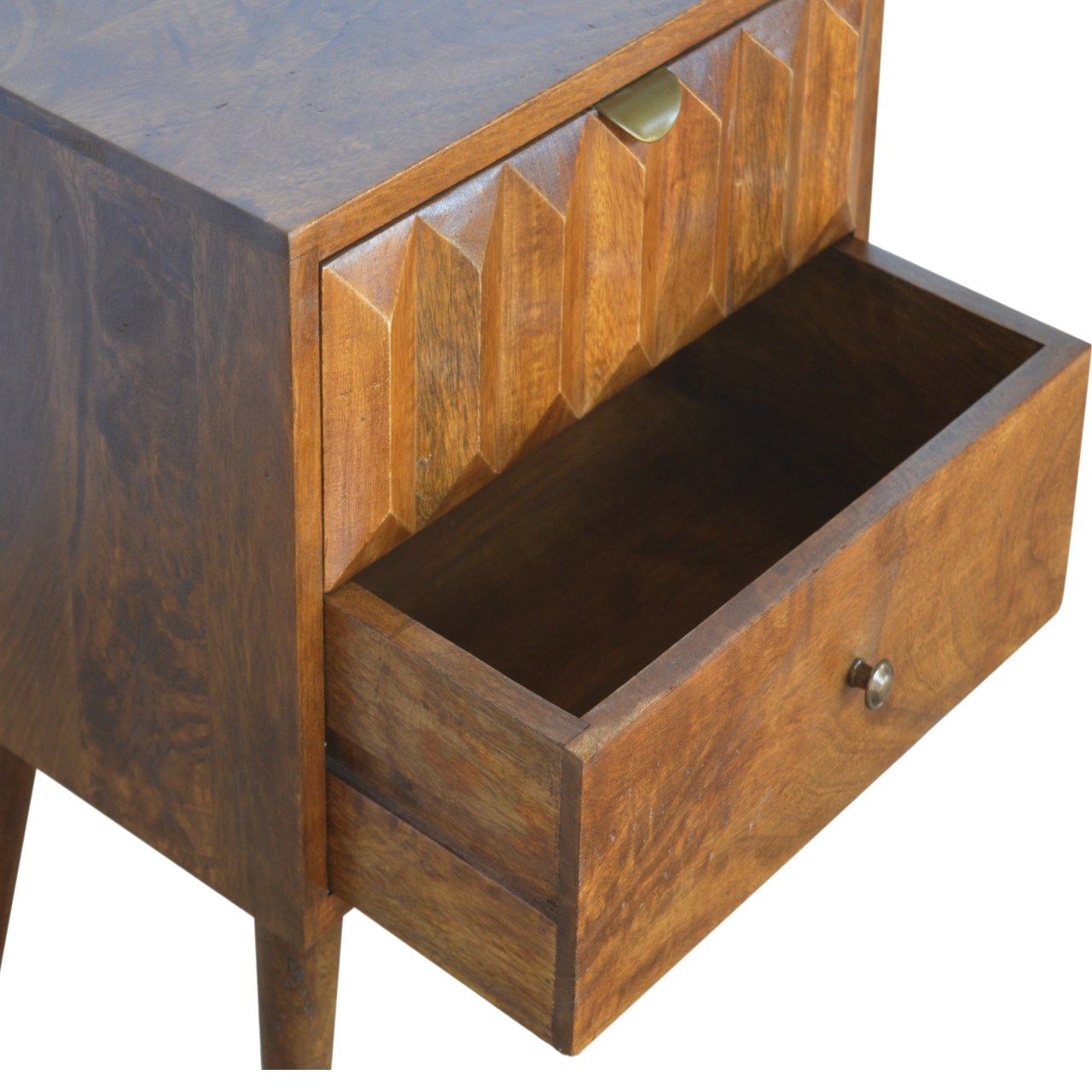 Chestnut Prism Bedside by Artisan Furniture