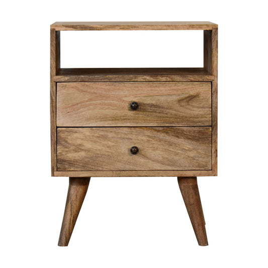 Classic Oak-Ish Solid Wood Bedside
