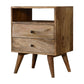 Classic Oak-Ish Solid Wood Bedside