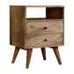 Classic Oak-Ish Solid Wood Bedside