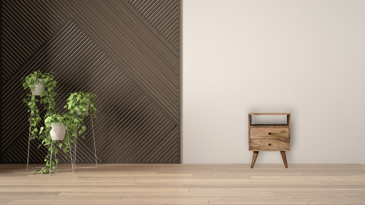 Classic Oak-Ish Solid Wood Bedside