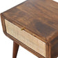 Close-knit Chestnut Wooden Bedside