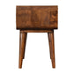 Close-knit Chestnut Wooden Bedside