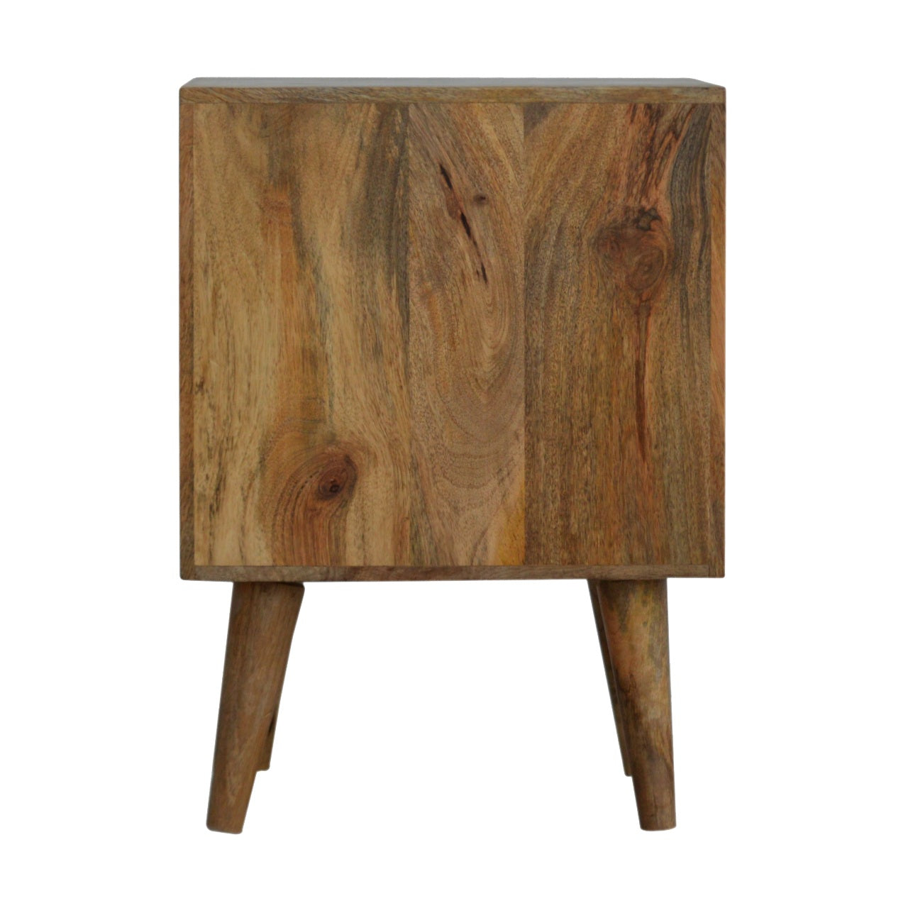 Cube Carved Bedside by Artisan Furniture