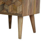 Cube Carved Bedside by Artisan Furniture