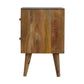 Cube Carved Bedside by Artisan Furniture