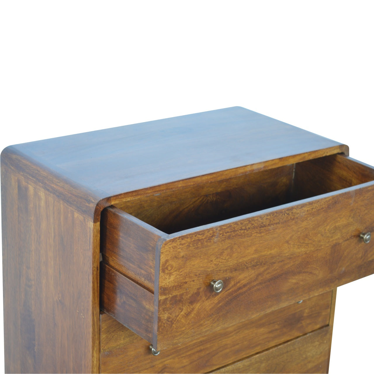 Curved Chestnut Chest by Artisan Furniture