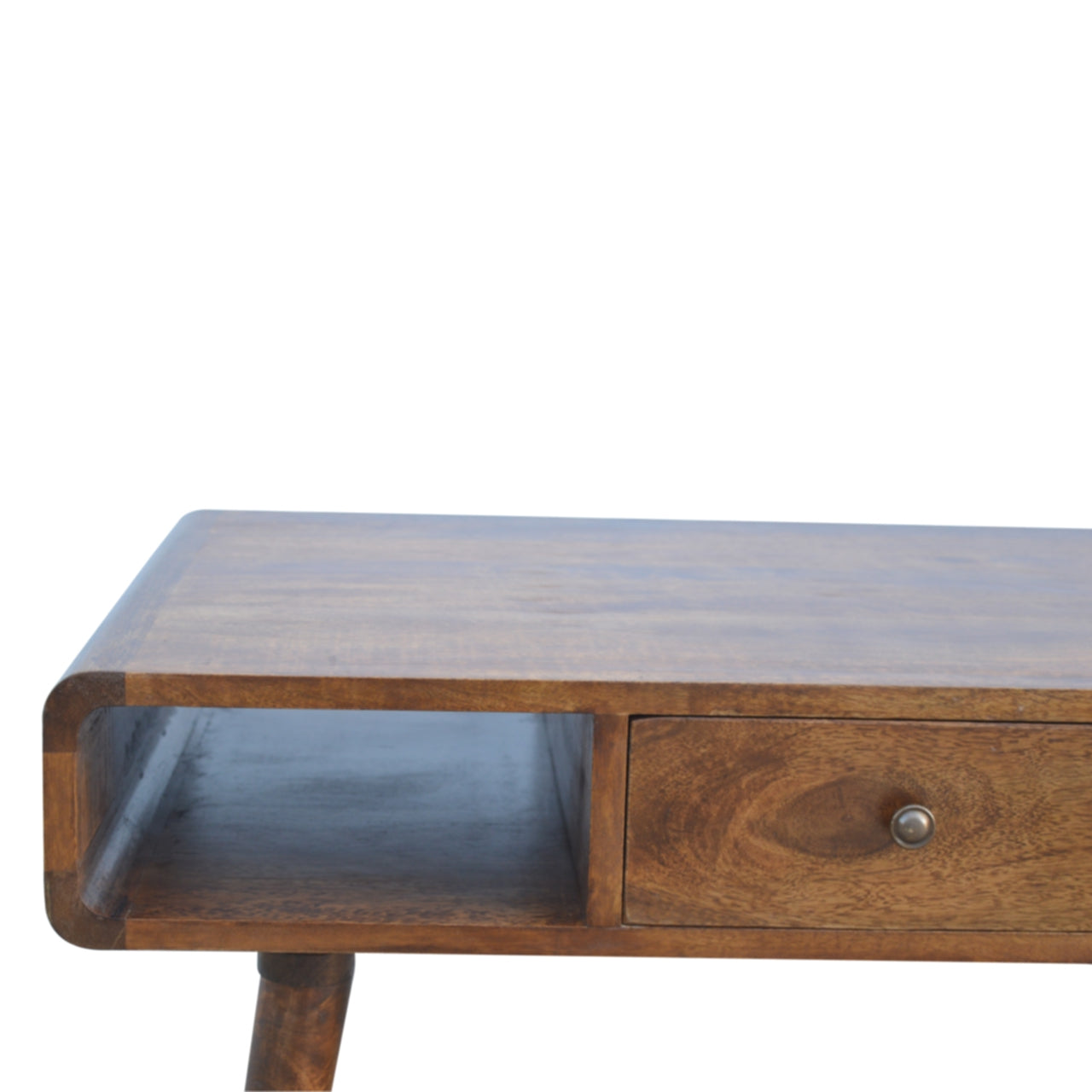 Curved Chestnut Coffee Table by Artisan Furniture