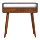 Curved Chestnut Console Table by Artisan Furniture
